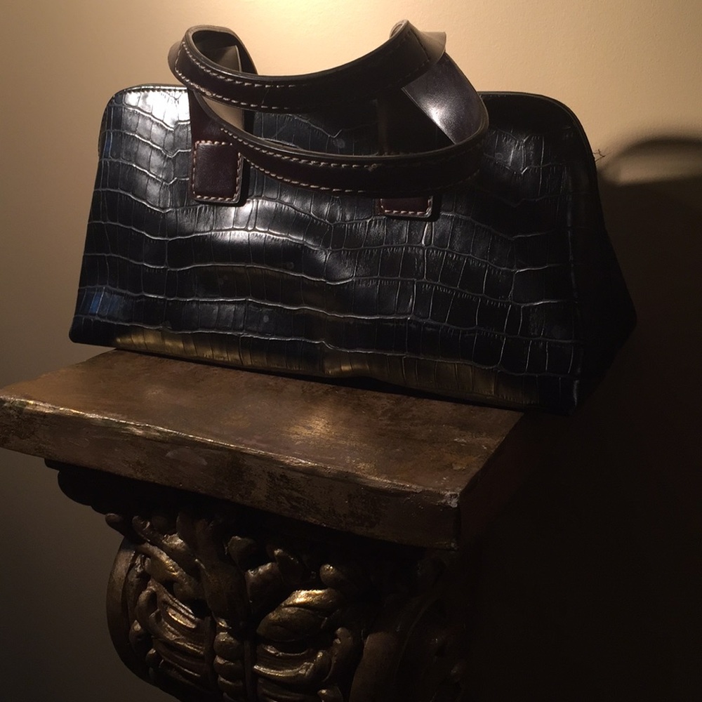 Fun mini handbag! Animal print! Brown/black